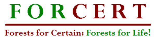 Forcert text logo